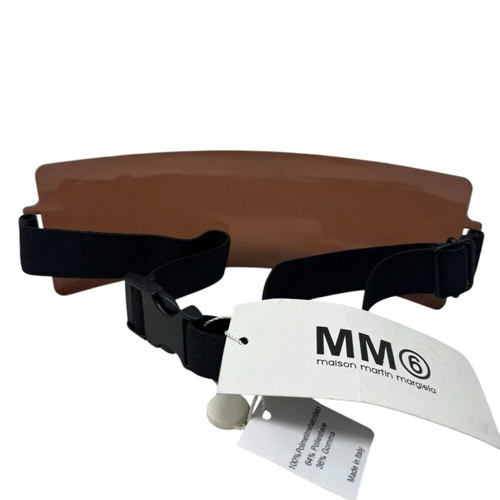 MM6 Maison Margiela 2010 Transparent Shield Waist Belt NWT Runway Piece Italy